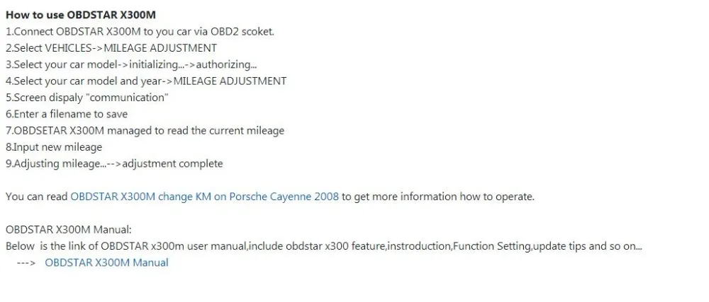 OBDSTAR X300M специальная настройка счетчика пробега и поддержка OBDII для Mercedes Benz& MQB сканер VAG функция Настройка счетчика пробега инструмент