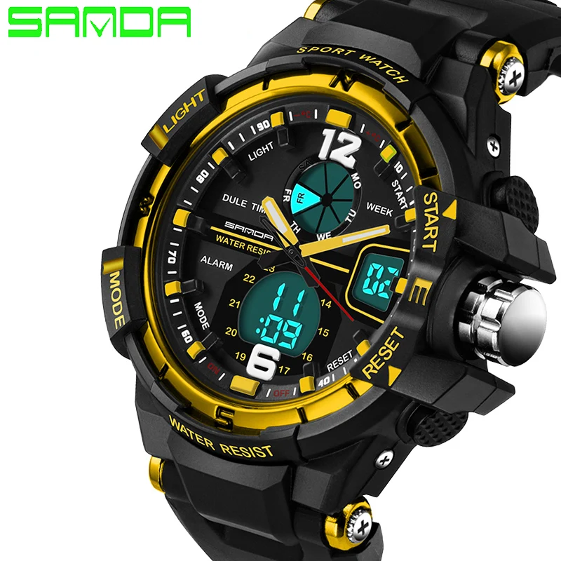 2019 новые мужские модные спортивные военные наручные часы SANDA роскошные брендовые