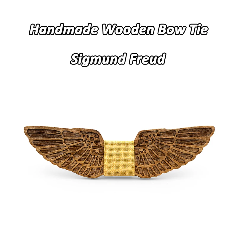 Mahoosive Wings однотонные галстуки-бабочки для жениха Мужские красочные клетчатые Cravat gravata мужские свадебные галстуки-бабочки - Цвет: Sigmund Freud