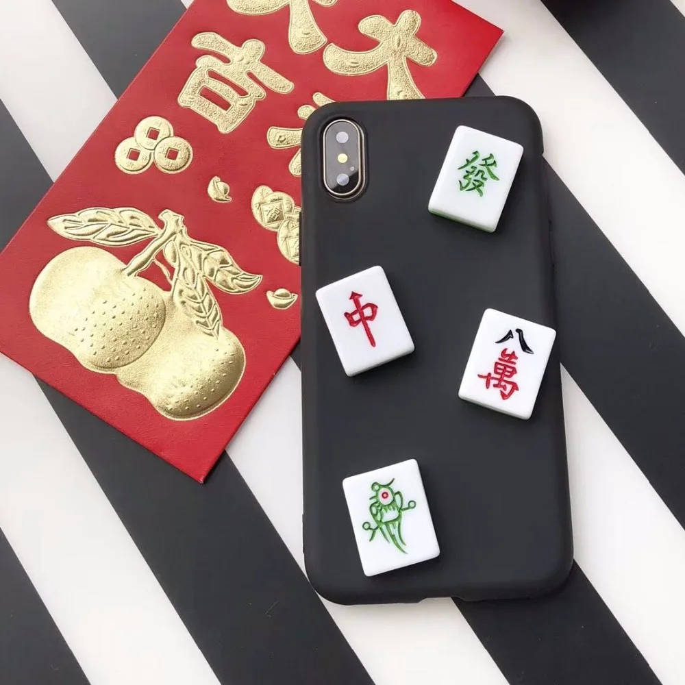 Супер прекрасный 3D Китайский Маджонг Lucky Cat золотой слиток шелк шаблон ТПУ чехол