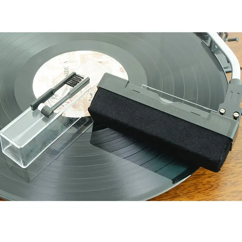 Щетка для чистки виниловых пластинок LEORY Villus с маленькой щеткой для LP phonographic Record Cleaning Turntables Longplay Cleaning Kit