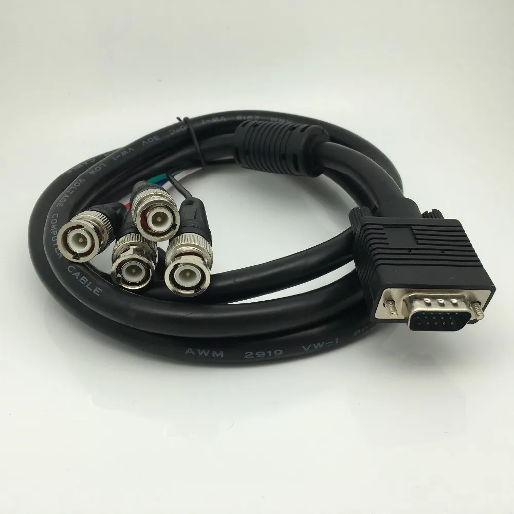 Cable adaptador VGA macho de 3M, 5M, 10M, 15M a 5BNC macho,...