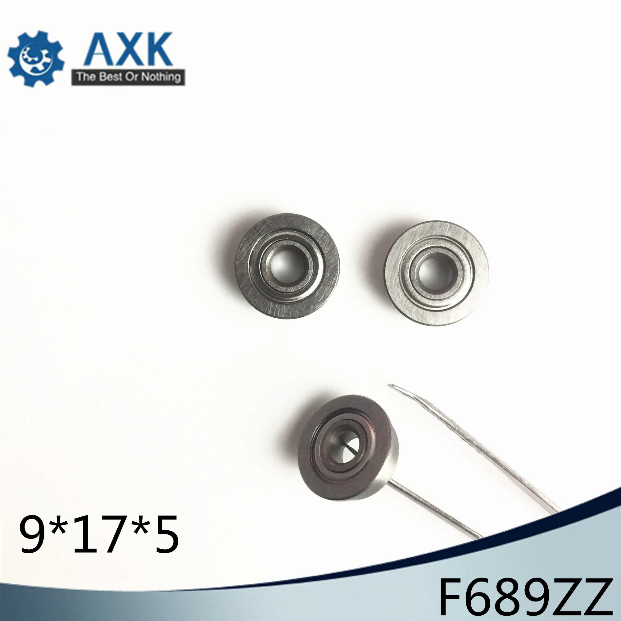 F689ZZ Фланцевая втулка подшипника 9x17x5 мм ABEC 1 ( 10 шт.) фланцевые F689 Z ZZ шариковые