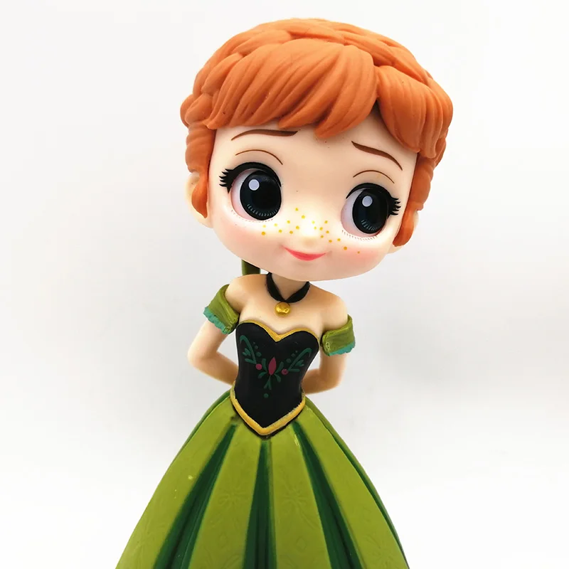 Disney 2 шт. Q Posket снежная королева эльза и анна фигурки игрушки куклы Aurore пвх аниме куклы фигурки коллекционная модель детские игрушки 15-17 см
