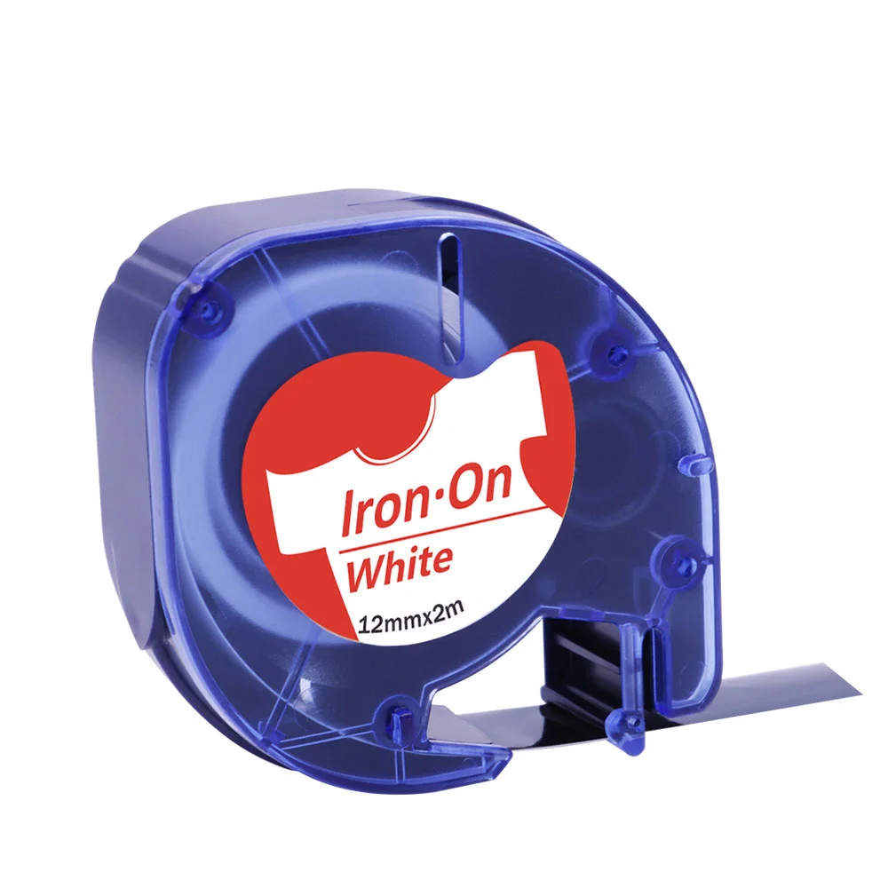 Iron Red Greateam 91330 12267 91200 91201 12 мм черный на прозрачной для DYMO LetraTag пластиковая лента LT91201 91203 производитель Этикеток DYMO для LT-100H - Цвет: Iron Red