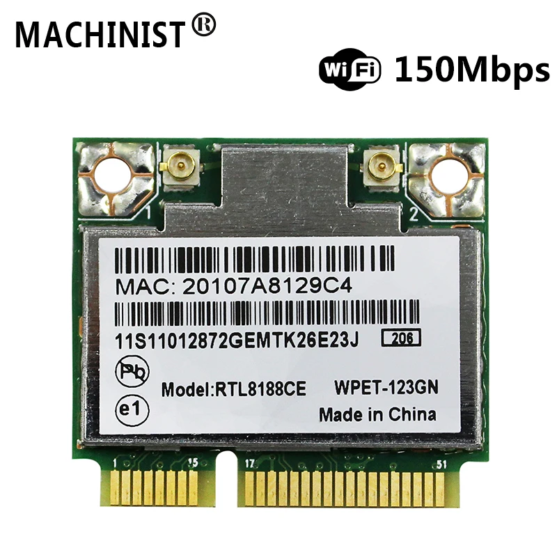 Беспроводная карта для ноутбука Lenovo X220 X220i X230 T420 T420i T430 T430s RTL8188CE 150 Мбит/с Wifi