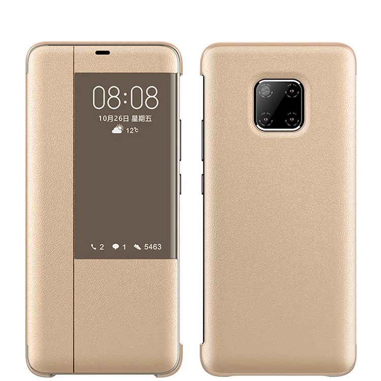 Для huawei mate 20 30 Pro Чехол, флип-чехол, кожаный смарт-чехол с окошком для huawei mate 20 X Чехол, защитный чехол