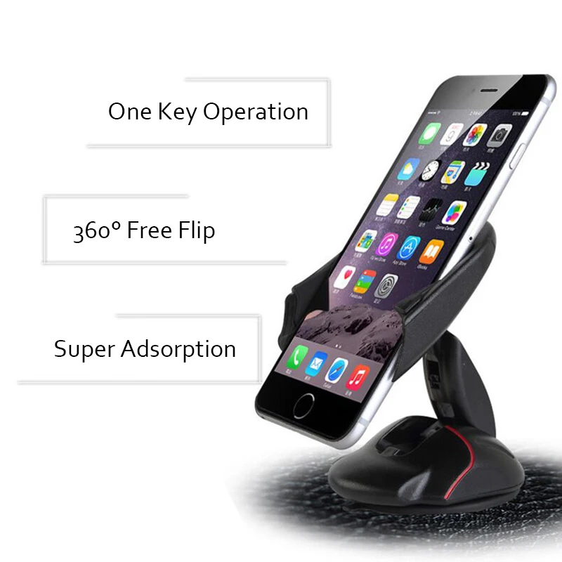 Sovawin AdjustableMouse Стиль 360 градусов Универсальный Автомобильный передвижной держатель подставки лобовое стекло зажимом для сотового телефона gps