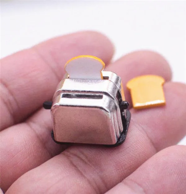 1:12 Dollhouse Miniature Furniture Toaster Bread Machine Kitchen Cookware 3Pcs | Figurines &amp Miniatures