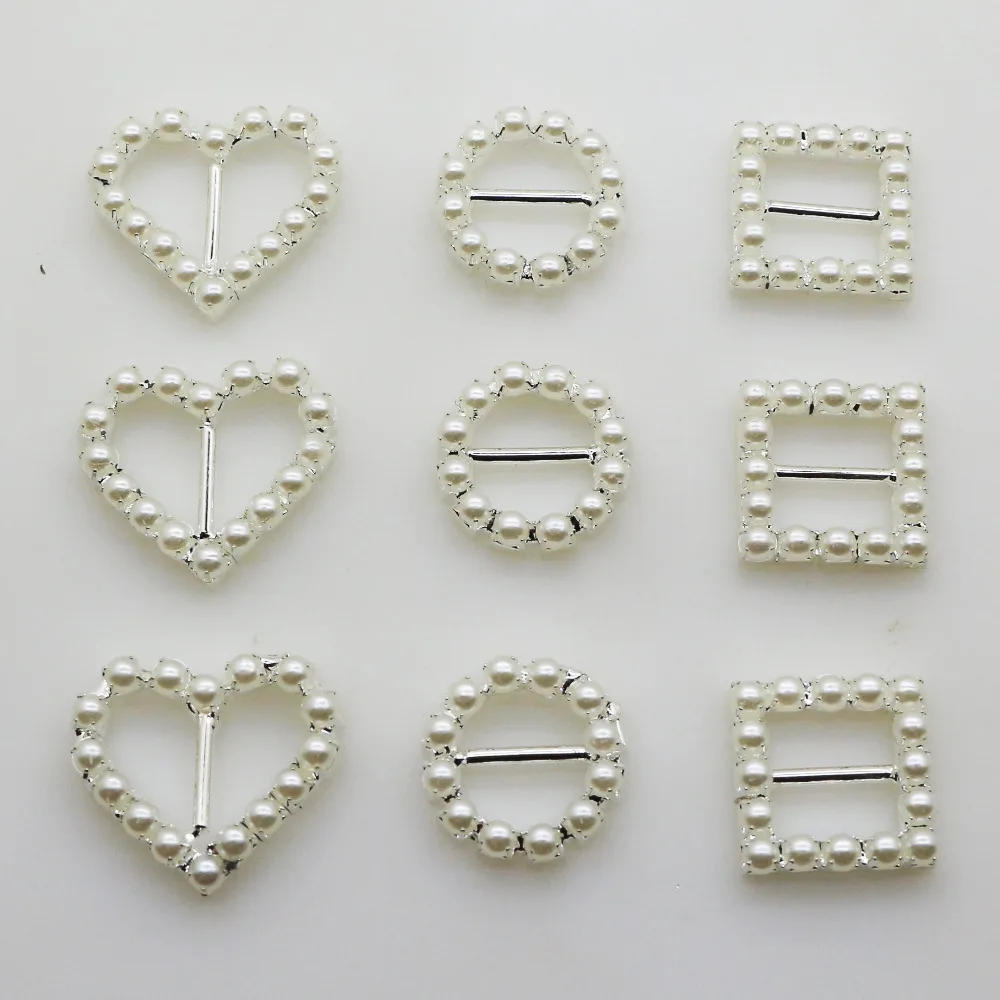 10 шт./лот три стиля жемчужные пряжки Сделай Сам прозрачное металлическое