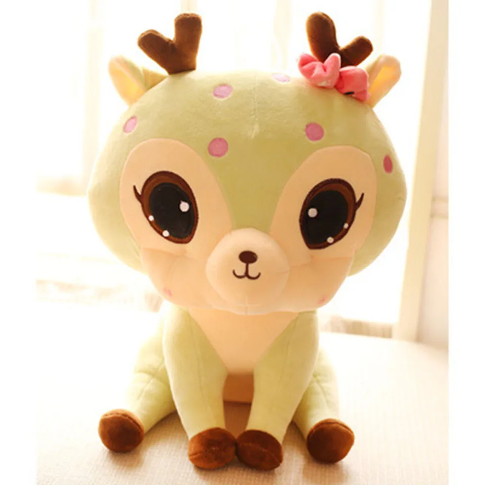 30 см плюшевые игрушки мягкие большие глаза олененок животных куклы милые Sika Kawaii