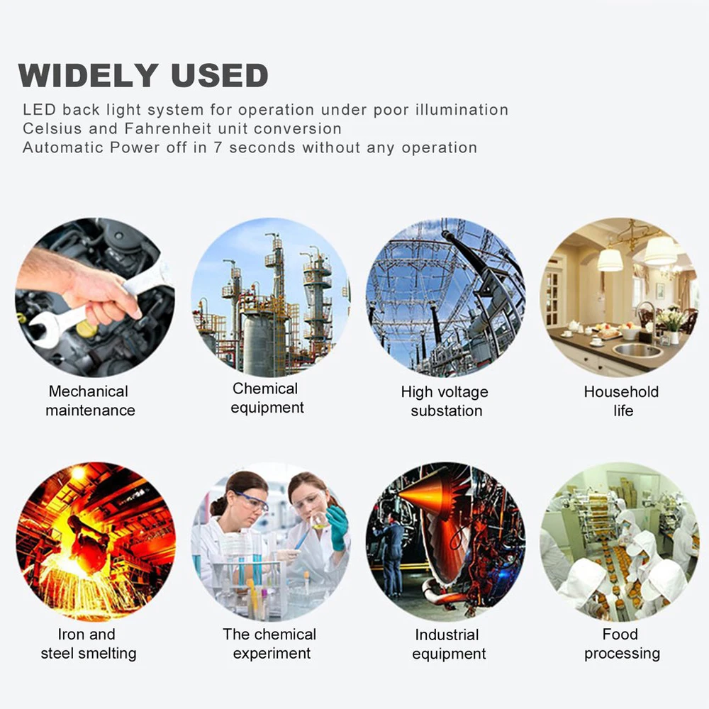 Лучшая точность лазерный ИК инфракрасный термометр пирометр Бесконтактный