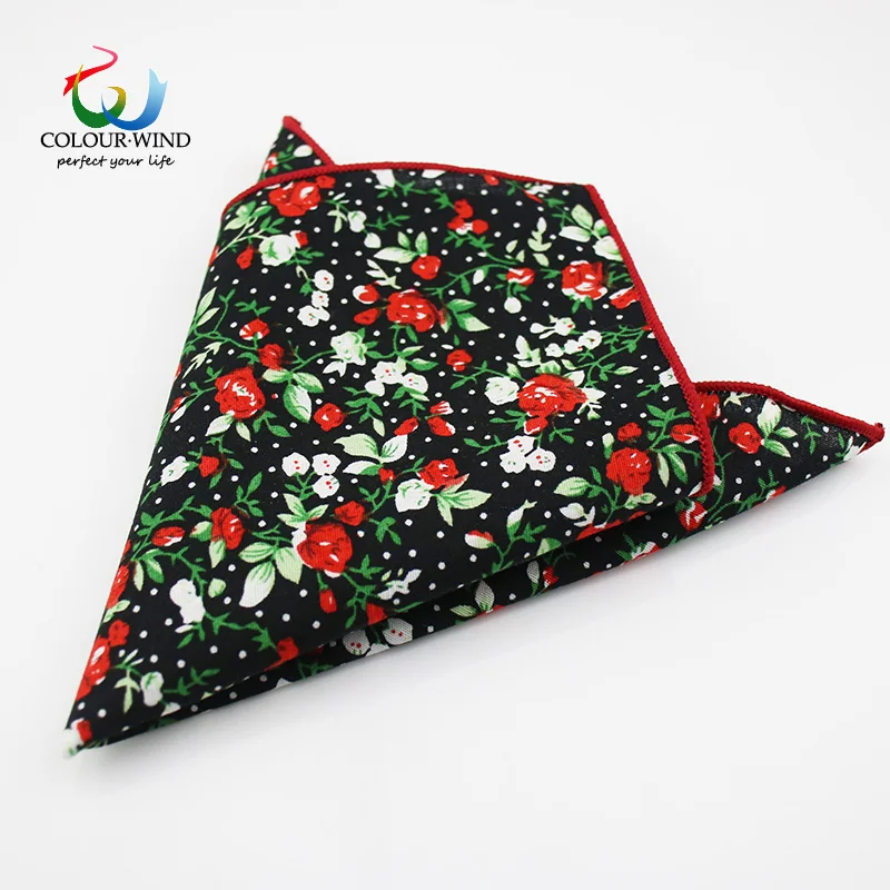 Подлинная Yiyanyang хлопок Цветочный Карманный квадратный 9 05 дюйма камуфляж цвет