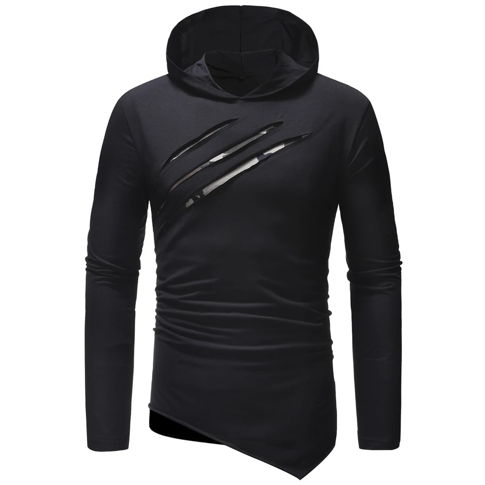 Мужской 2018 бренд короткий рукав хип хоп нищий футболка с капюшоном тонкий Для