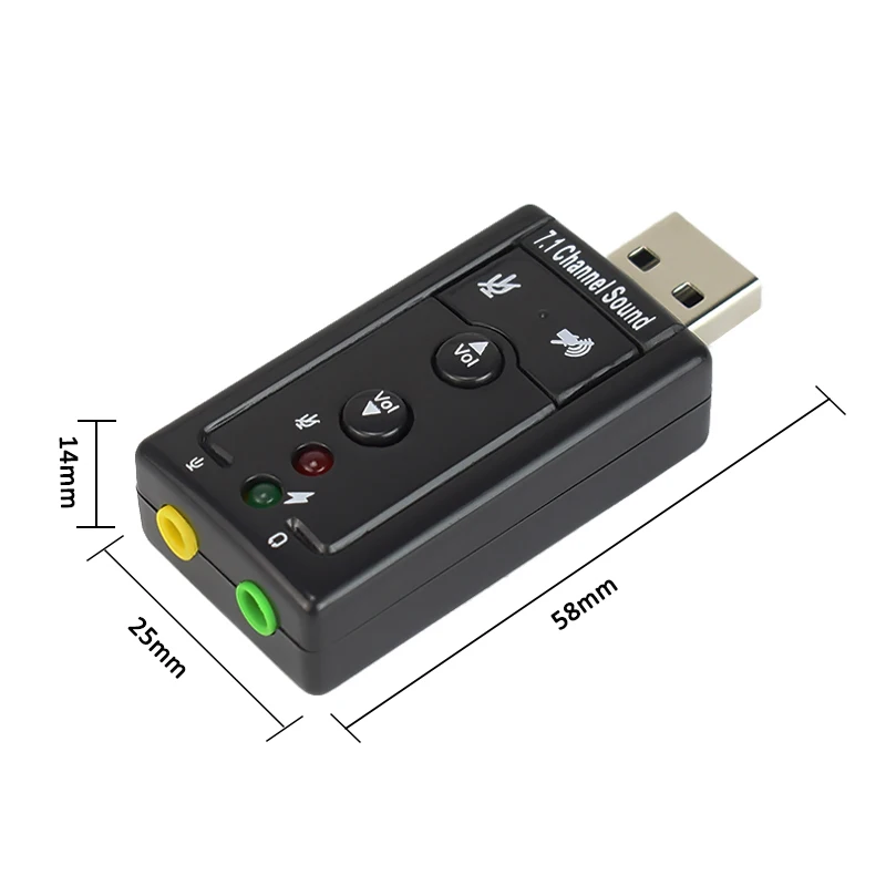 Лидер продаж! Внешняя звуковая карта FELYBY USB аудиоадаптер 2 0 разъем 3 5 мм для