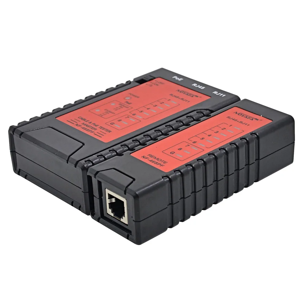 NOYAFA NF-468PF Cable Continuity Tester Ethernet RJ45 & RJ11 POE Telephone Wire LAN Network Tracker Detector Automatically Test |