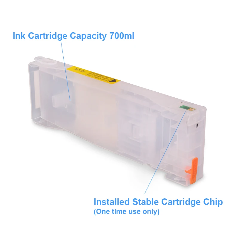 9Colors/Set T8041 T8041-T8049 Empty Refillable Ink Cartridge For Epson SureColor P6000 P7000 P8000 P9000 Printer 700ML/PC