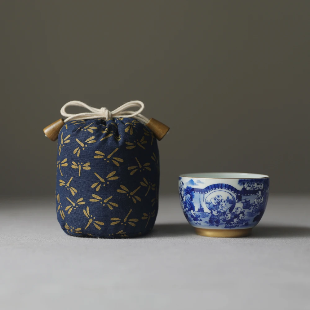 Винтажный стиль Teaware сумка для хранения ручной работы утолщенные пеньковые