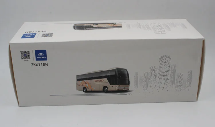 Модель из коллекционного сплава Подарочные весы 1:42 Yutong ZK6118HQY8Y двухэтажные