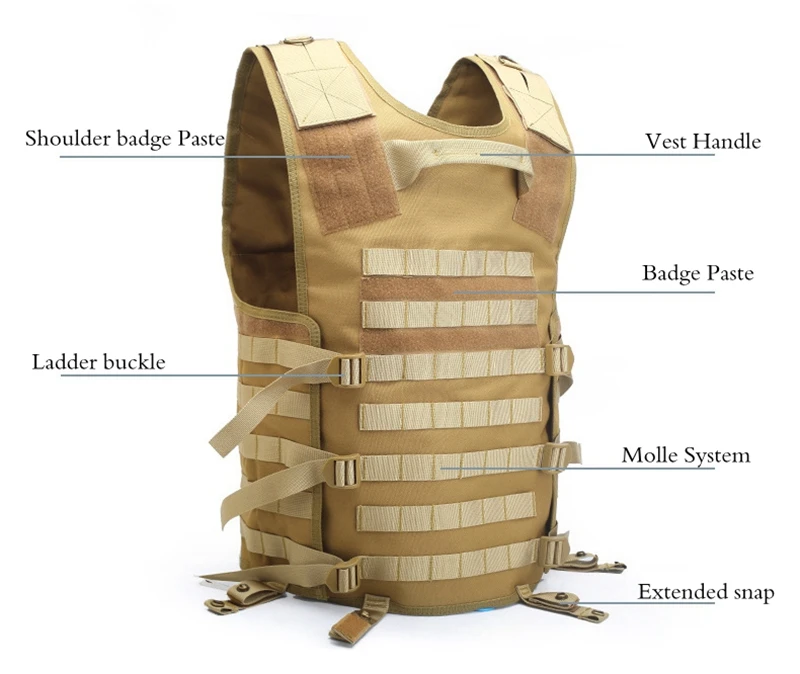 Тактический Molle жилет страйкбол боевой CS стрельба обучение Открытый Охота штурмовой жилет
