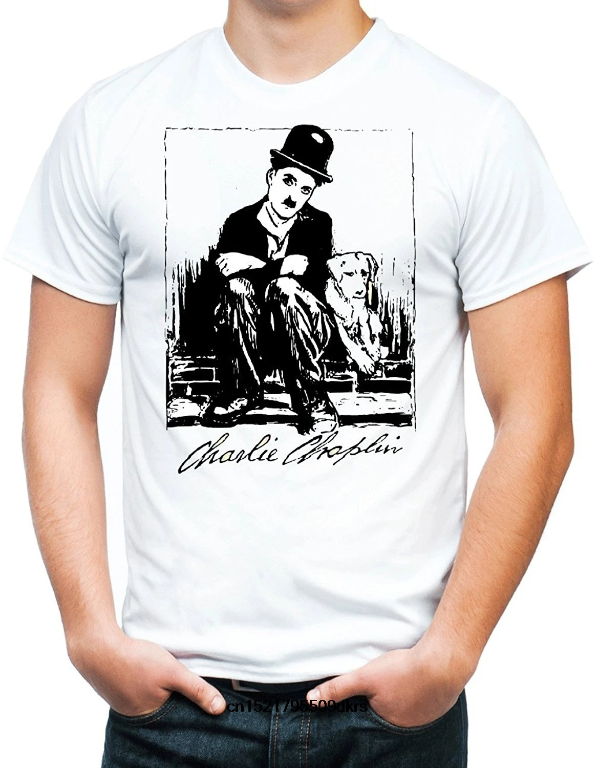Мужская футболка Charlie Chaplin Tee забавная новинка wo men|Мужские футболки| |