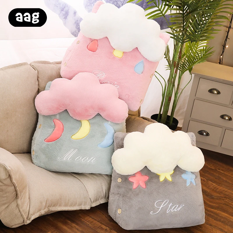 Милая облачная треугольная подушка для дивана Подушка на офисный стул