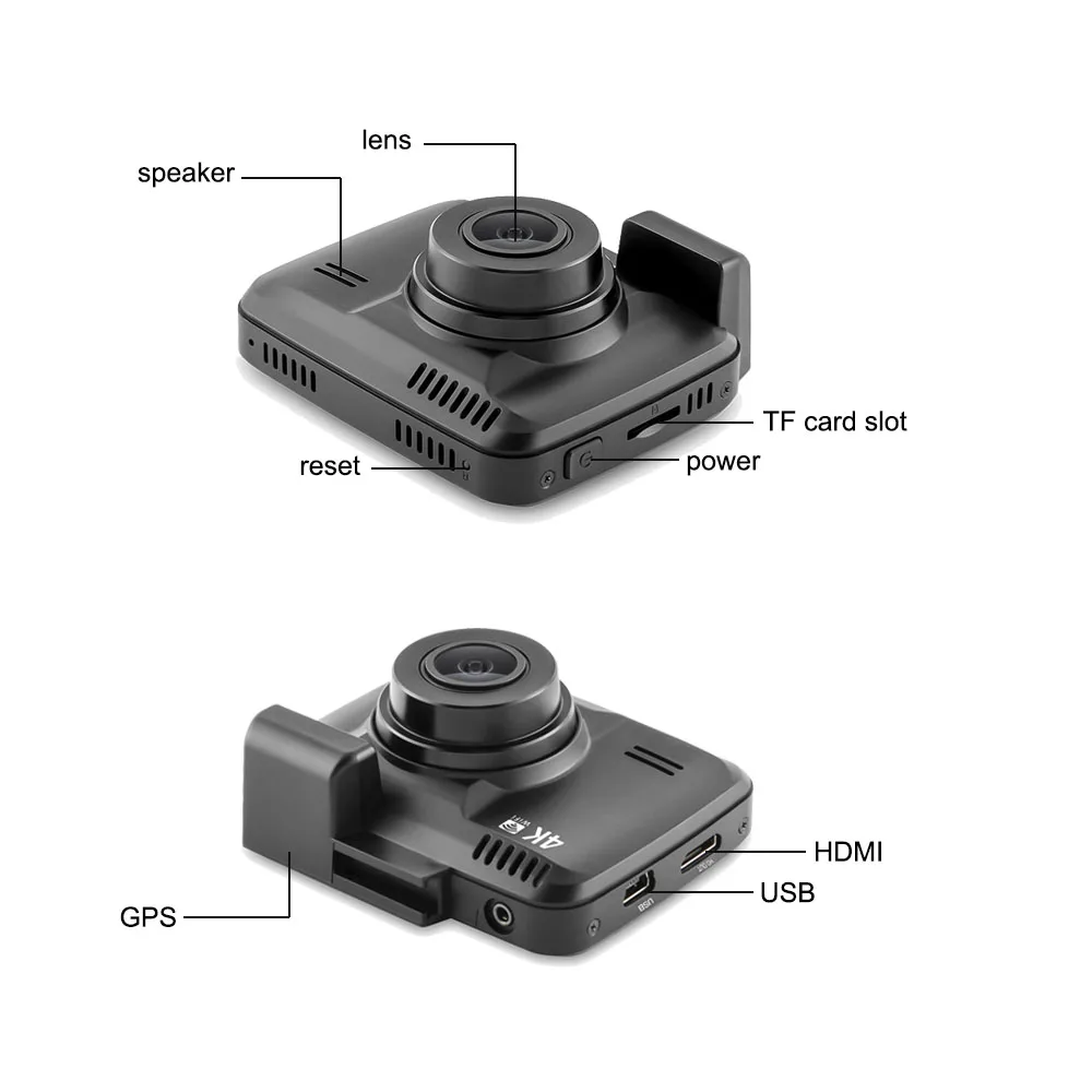 TAVIN Скрытая Видеорегистраторы для автомобилей Регистраторы Dash Cam 4K 2160P Wi-Fi