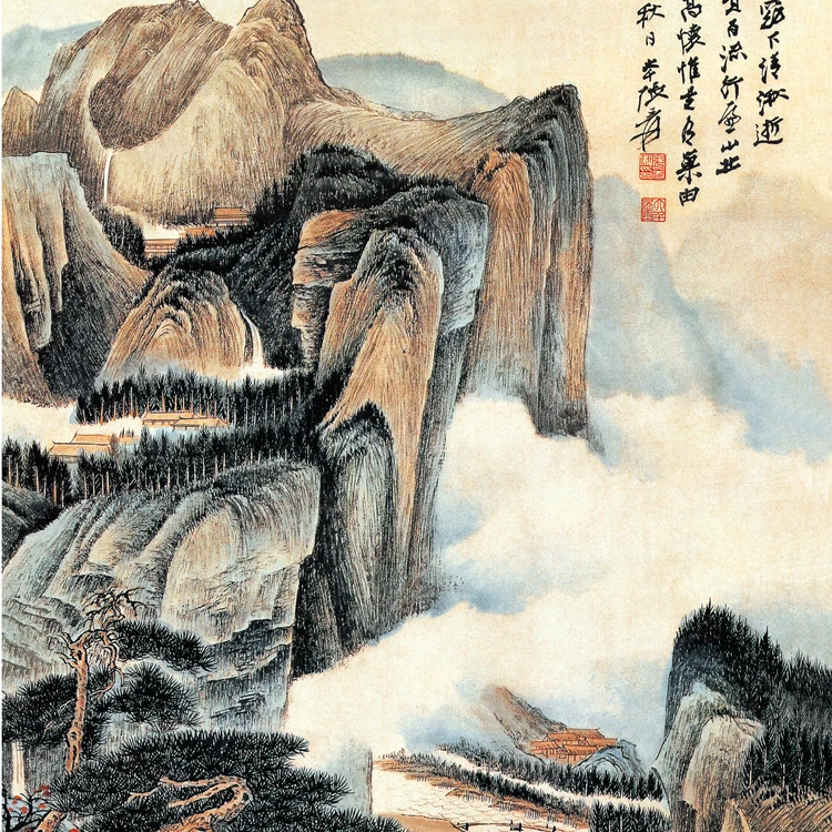 Классическая абстрактная фотография Восточный пейзаж китайская картина