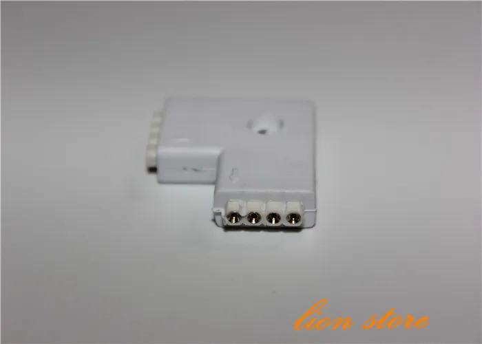 5 шт./лот 10 мм 4pin L тип RGB led разъем беспроводной для 5050 полосы света не нужно паять