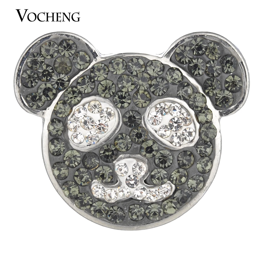 Vocheng Ginger Snap Charms Sugar Clay Стразы милые животные 18 мм 4 цвета Vn 1783|sugar snap|18mm snapsanimal love |