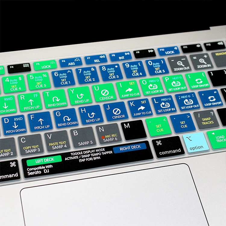 A1932 Serato DJ ярлыки горячий ключ для MacBook новейший Air 13 &quot2018 выпуск силиконовая