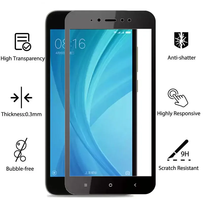 Защитный стеклянный чехол для Xiaomi Redmi Note 5 A Ksiomi Remi Redme Red Mi My 5a Prime Not A5 Note5a закаленное