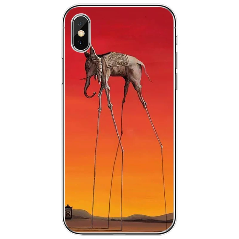 Мягкий силиконовый чехол для телефона Сальвадора Дали iPhone 6 6plus 7 8 plus 5 5S 5C SE X XS XR Max |