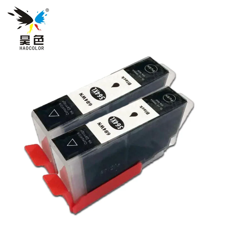 

HAOCOLOR 2 BLACK HP564XL compatible ink cartridge with chip For hp 564 xl Photosmart D5445/D5460/D5463/D5468/C5324/C5370/C5373