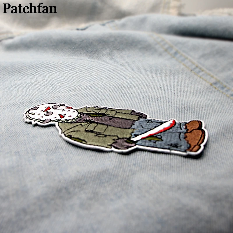 Patchfan Friday the 13th DIY Вышитые нашивки пришить УТЮГ НА одежду рюкзак шляпа украшения дома наклейки значки A2091