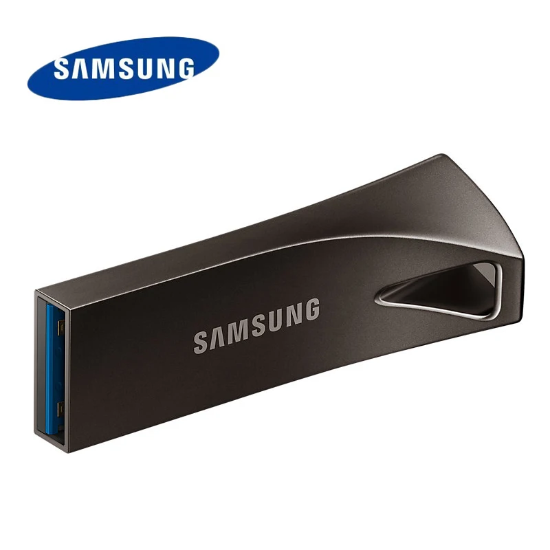 Металлический флеш накопитель SAMSUNG BAR PLUS USB 3 1 32 ГБ 64 128 256 0 до 300 МБ/с./с|USB