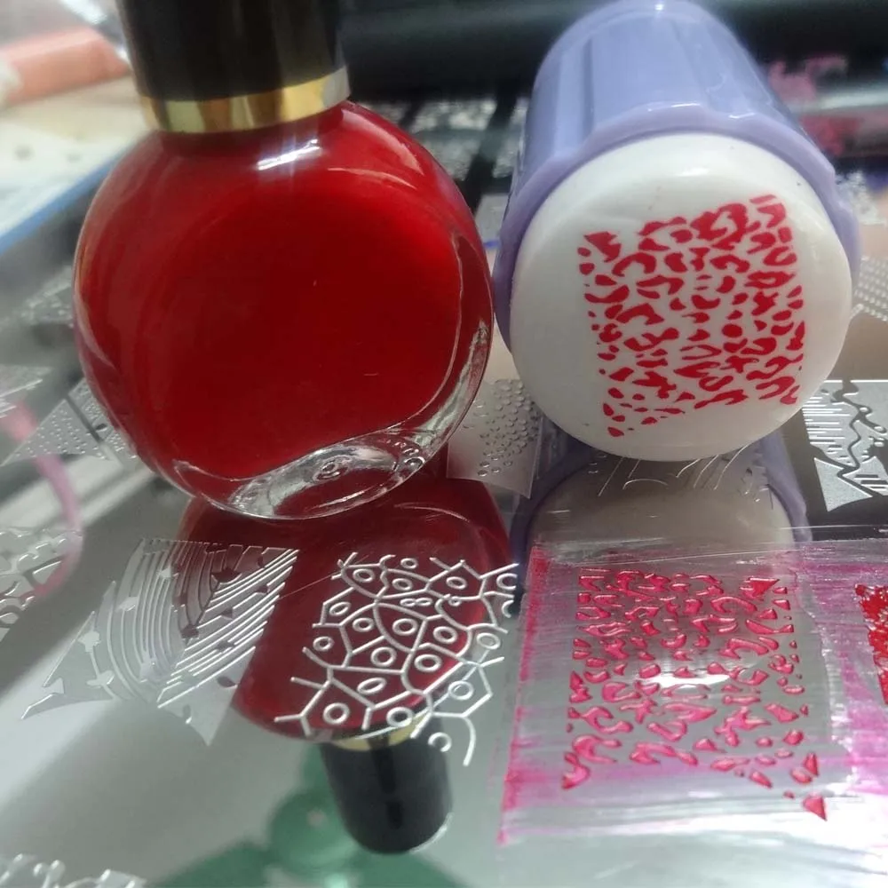 Штамповочные пластины Рождественский праздник XL Средний размер штамповка