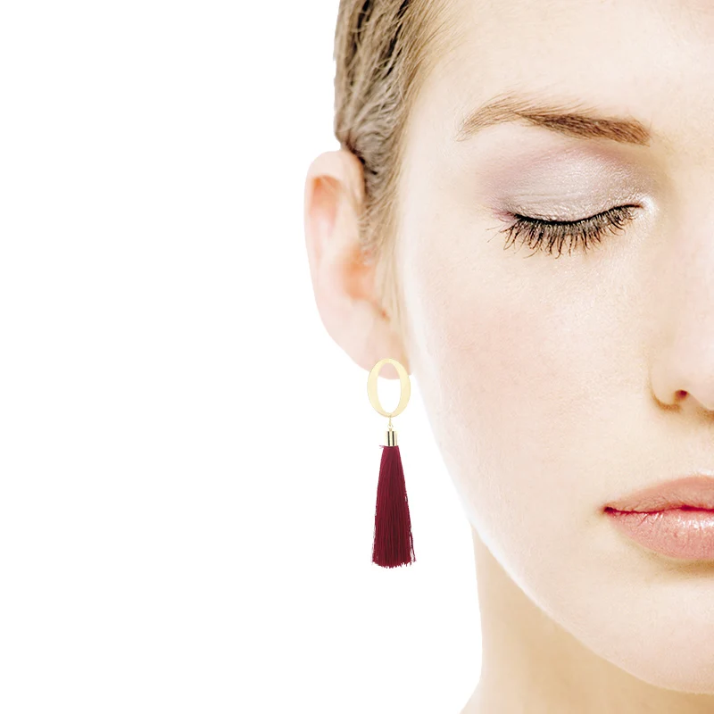 

Classic Vintage Creative Earrings Long Tassel Earrings Needle Fashion Mature Party Wedding Accessories Decoration Gift Woman