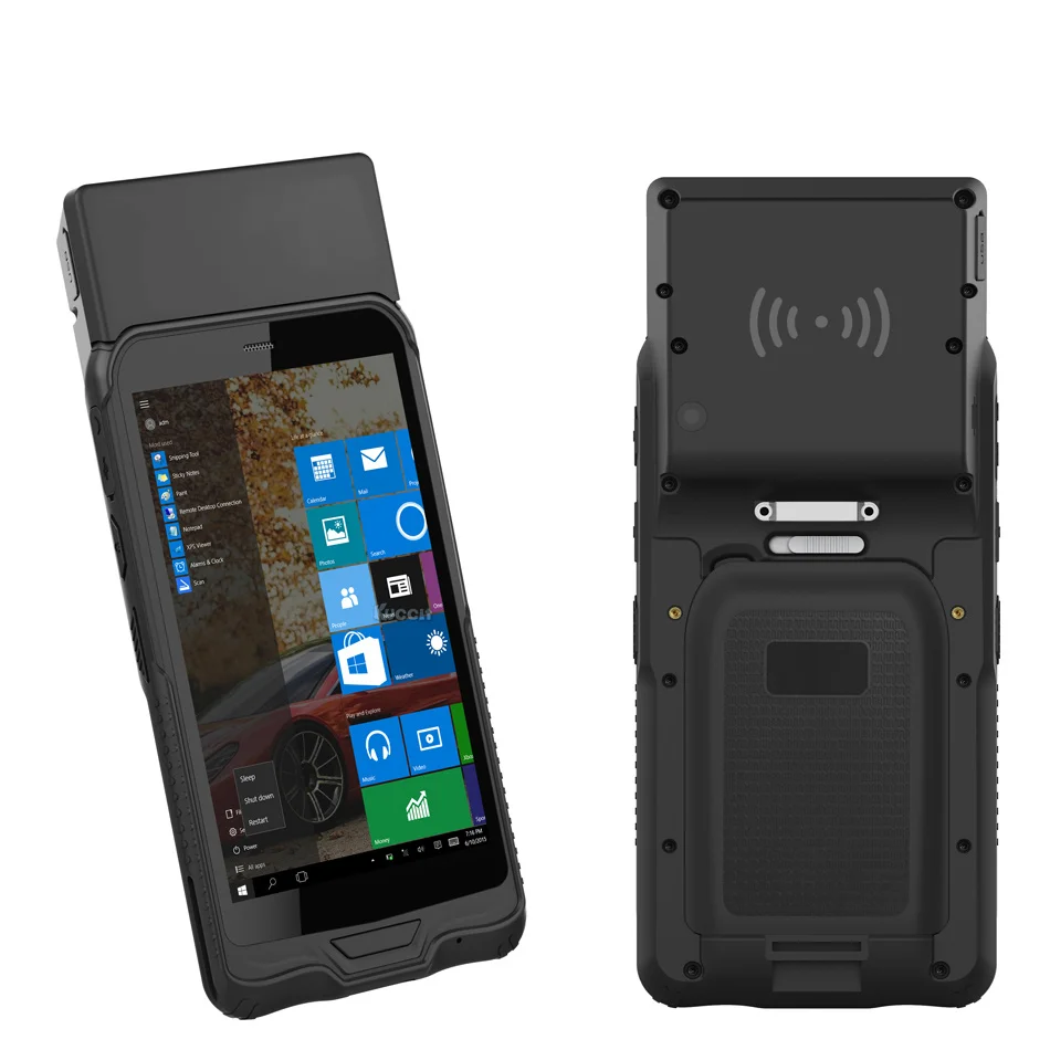 K62H Windows UHF RFID считыватель Прочный планшет мини ПК телефон КПК водонепроницаемый мобильный телефон gps 2D лазерный сканер штрих-кода
