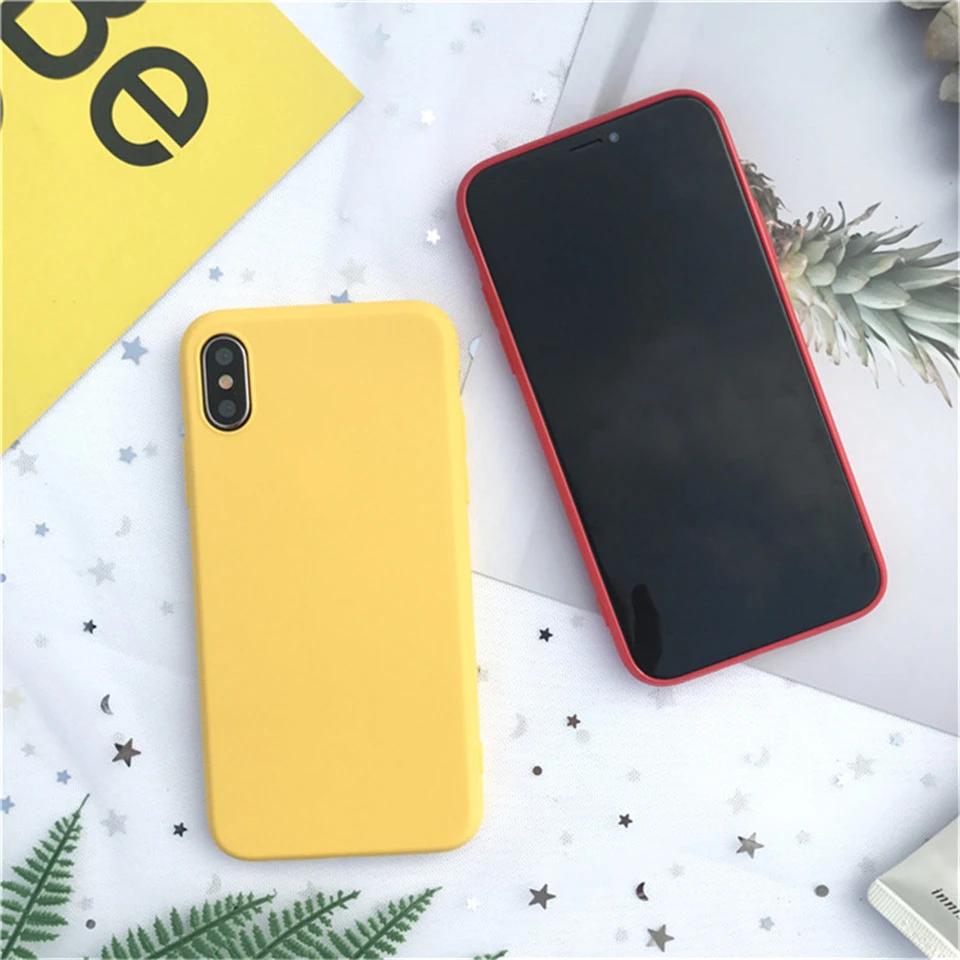 Чехол Lucky Wealth для iPhone X Xr Xs Max оригинальный дизайн красный желтый цвет мягкий чехол