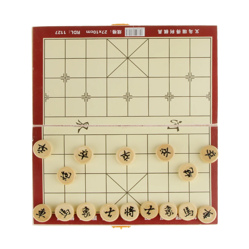 Xiangqi Портативный Китайский Шахматный набор Складная Настольная игра шахматная