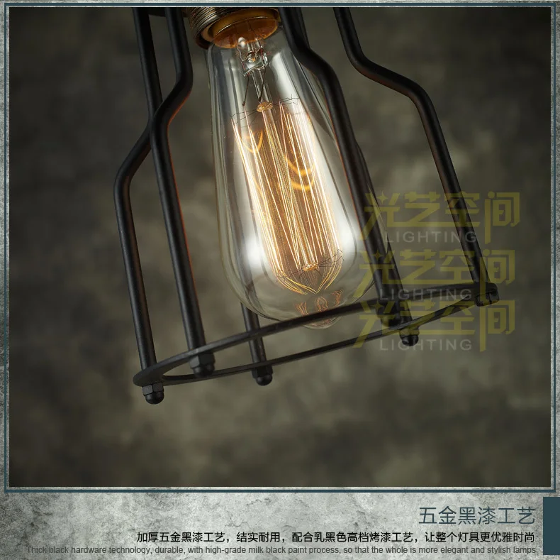 New Nordic American country single-head chandelier copper complex of ancient classical restaurant bar lamp creative p | Аксессуары для