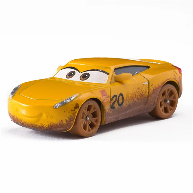 Cruz Ramirez 2.0 Disney Pixar Cars 2 3 Чемпион Хадсон Молния Маккуин матер Джексон шторм 1:55 литая металлическая модель из сплава игрушка автомобиль ребенок подарок мальчик - Цвет: Cruz Ramirez 2.0
