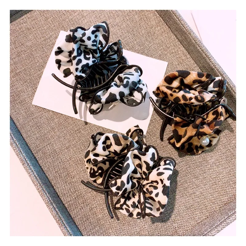 Новинка 2019 г. оригинальные маленькие милые леопардовые двухслойные жемчужные