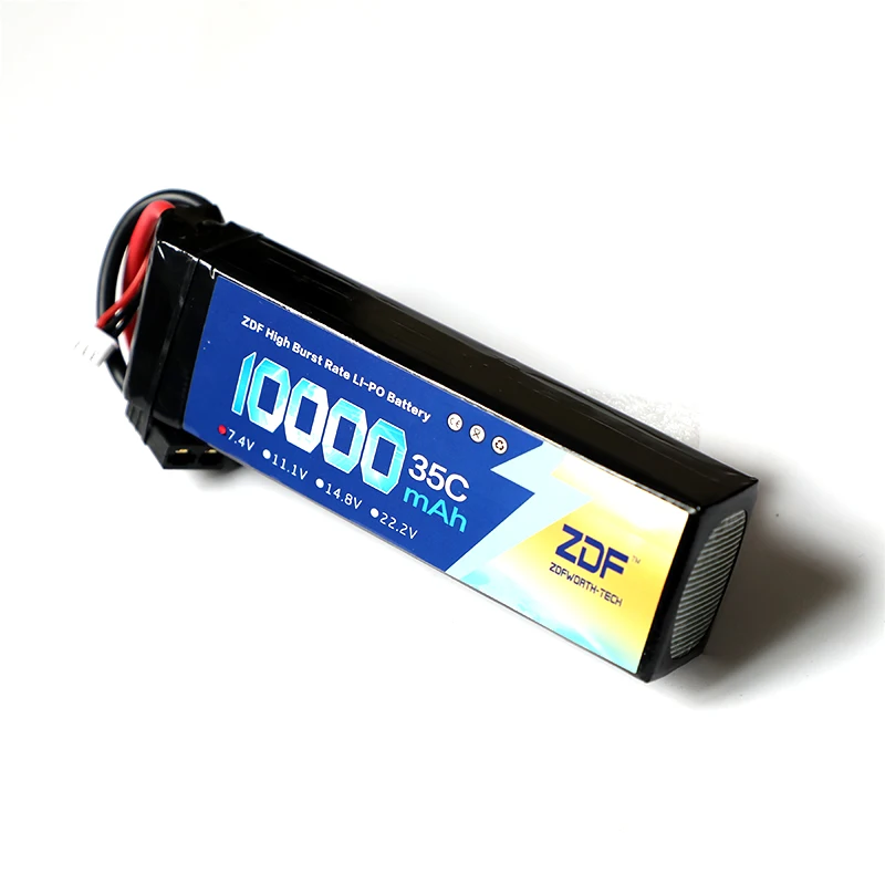 ZDF Новое поступление RC Lipo батарея 2 S 3 7 4 V 11 1 v 10000 mah 35C 50C Max 70C 100C для самолета Traxxas