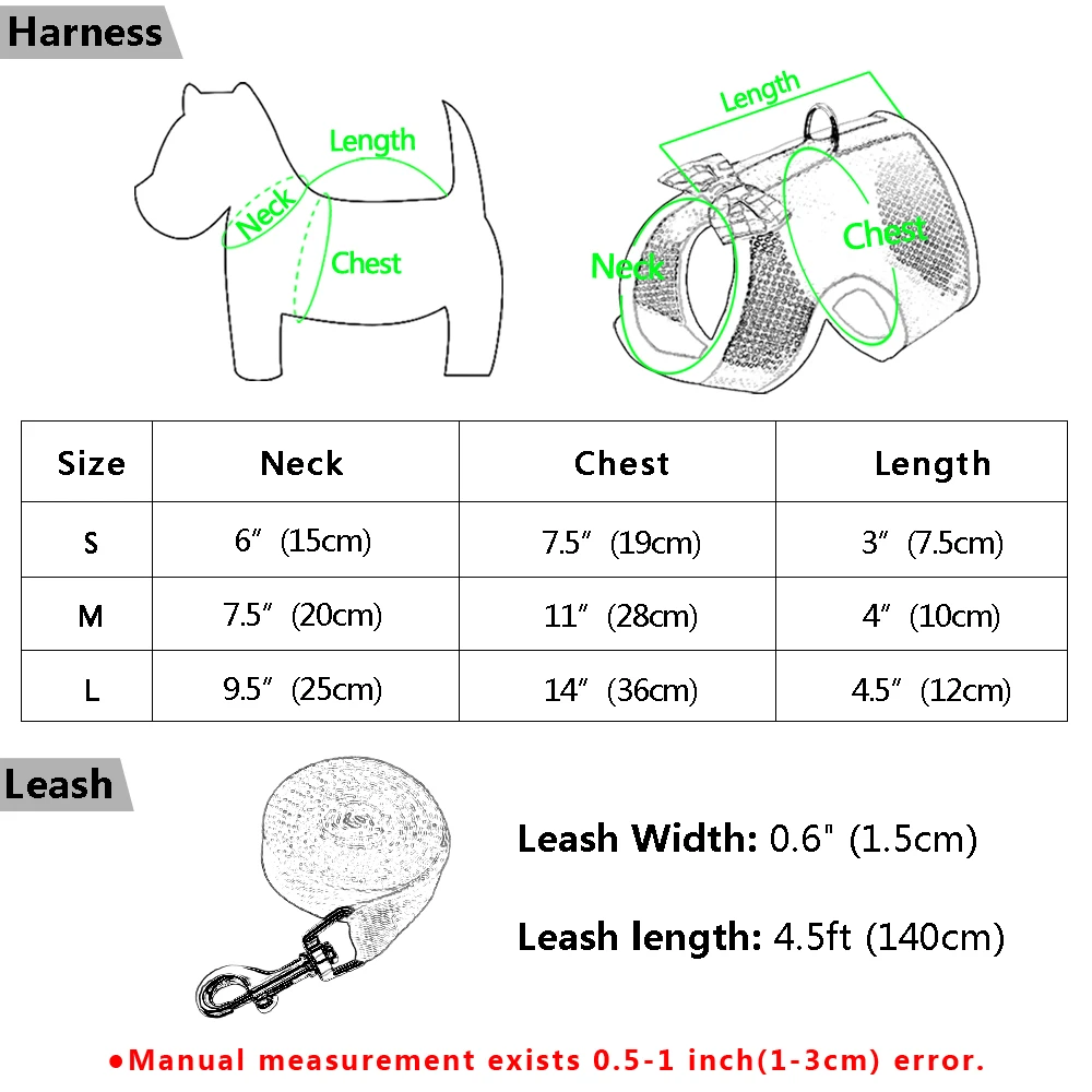 Поводок и намордник для кролика, хомяка, сетка для собаки, кошки, котенка и щенка с набором поводка и ленты с бантом для безопасных прогулок маленьких собак.