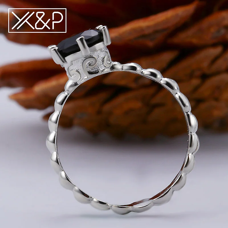 X &amp P европейский и американский стиль серебряный цвет 6 Зубцов набор черный