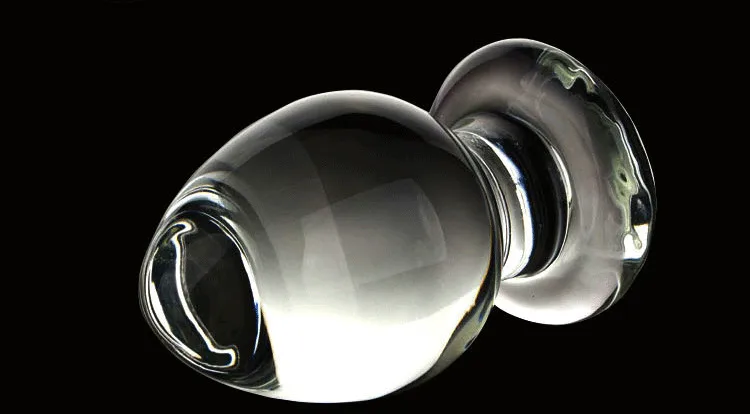 60 мм Хрустальный пирекс Большой Стеклянный анальный фаллоимитатор Анальная