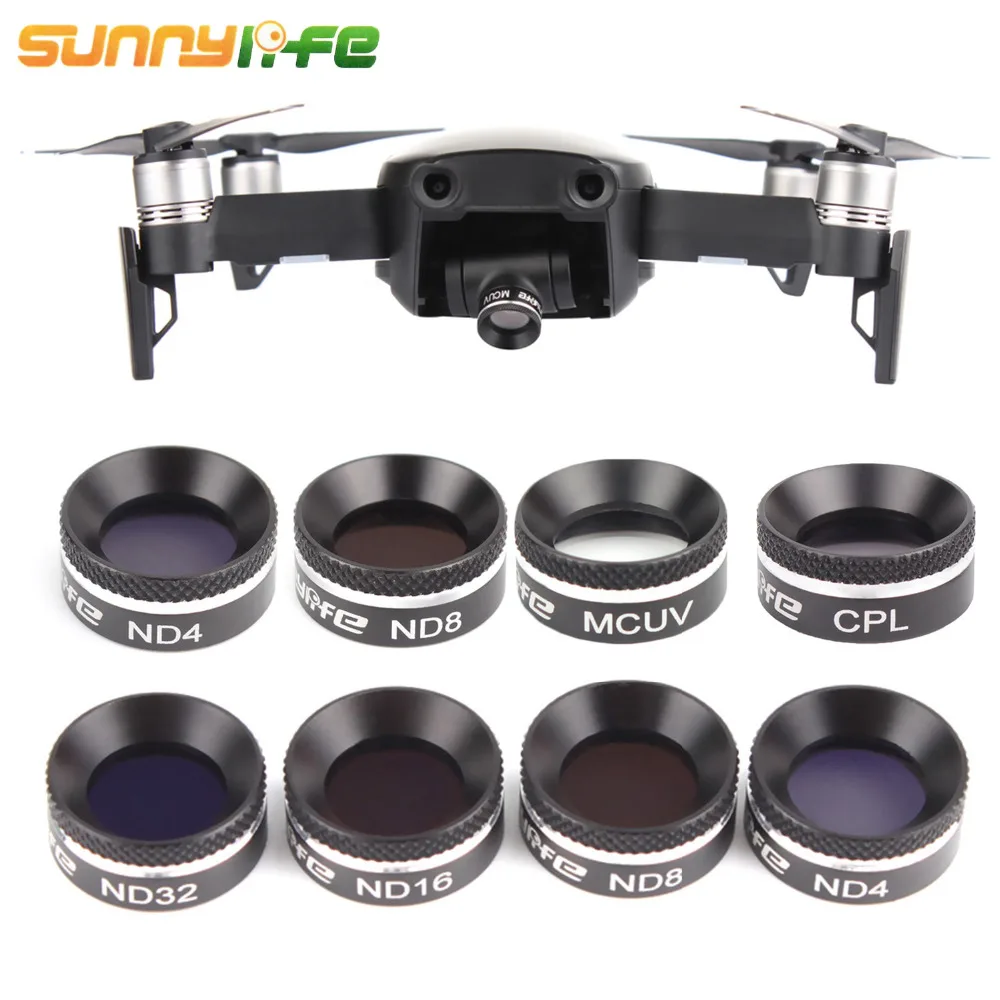 Комплект фильтров SUNNYLIFE для DJI MAVIC Air N4 N8 N16 N32/ MCUV CPL ND4 ND8 Аксессуары Mavic Camera
