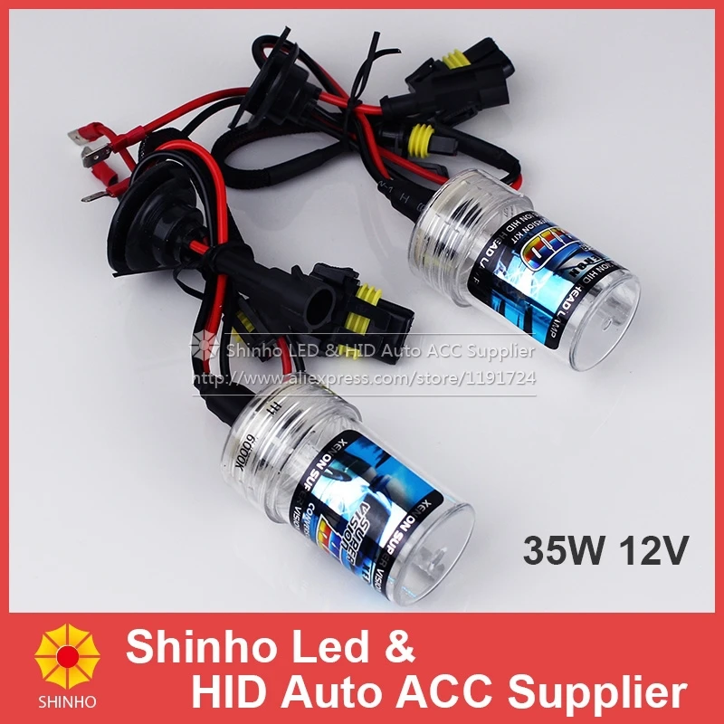 

2PCS AC 12V 35W H1 H3 H7 H8/H9/H11 9005 HB3 9006 HB4 880/881 Globes Bulb Headlights Xenon HID Conversion Lamps 3000K~30000K